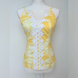 Lilly Pulitzer Yellow Top